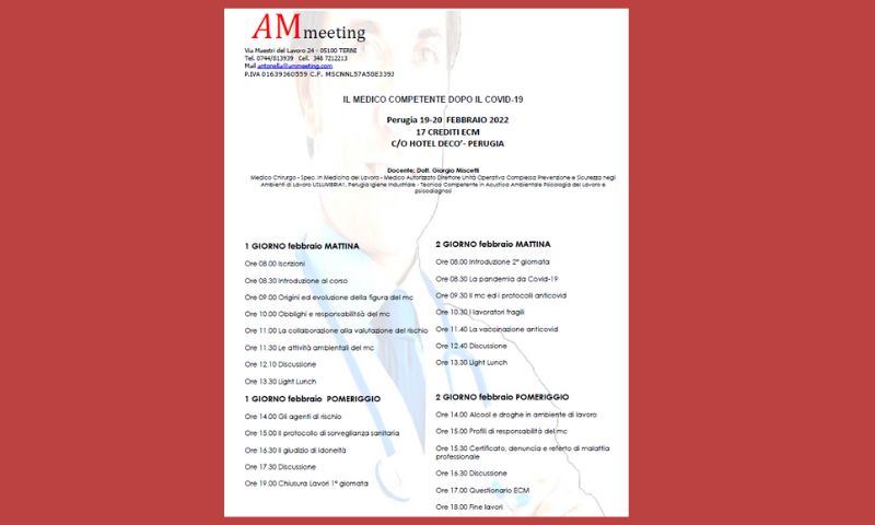 IL MEDICO COMPETENTE DOPO IL COVID-19 